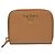 Portamonete con zip Prada Saffiano Brown Marrone