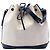 Borsa a secchiello Louis Vuitton Epi Bicolor Petit Noe Bianca Bianco