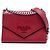 Borsa crossbody a busta monocromatica Prada Saffiano Cuir rossa Rosso