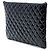 Clutch Chanel Large Quilted Patent O Case Nera Nero - vista 2