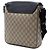 Borsa a tracolla con patta Gucci GG Supreme Beige - vista 2