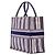 Book Tote Tote Bag Book Dior Large in tela a righe blu - vista 2