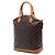 Borsa a mano verticale Lockit Monogram Louis Vuitton marrone - vista 2