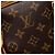 Borsa a mano verticale Lockit Monogram Louis Vuitton marrone - vista 5
