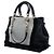 Borsa Satchel D Light in denim nero con patch Dior - vista 2