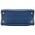 Borsa Tote Satchel Prada Saffiano Soft blu a tre tasche - vista 3