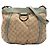 Borsa a tracolla Abbey D Ring in tela GG Gucci beige
