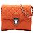 Bolso bandolera con cadena Prada Impuntu Tessuto Naranja