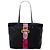 Tote Black Prada Tessuto Velluto Ricamo Trompe L oeil Nero