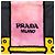 Tote Black Prada Tessuto Velluto Ricamo Trompe L oeil Nero - vista 5