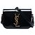 Borsa a tracolla Saint Laurent Small Patent Monogram Universite Nera Nero