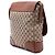 Borsa a tracolla Gucci GG Canvas e vitello beige - vista 2