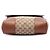 Borsa a tracolla Gucci GG Canvas e vitello beige - vista 3