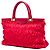 Borsa a mano Prada Tessuto Gaufre rossa con struttura Rosso - vista 2
