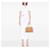 Borsa Prada Promenade Medium Saffiano Vernice Tan Cammello - vista 6
