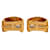 Gold Hermès Gold Plated Enamel Cloisonne Clip On Earrings Golden  - view 2