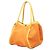 Borsa da spiaggia Hermès Toile Lindy Arancione - vista 2