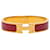 Pulseira Hermès Clic H estreita em esmalte vermelho PM  - vista 1