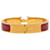Pulseira Hermès Clic H estreita em esmalte vermelho PM  - vista 3