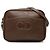 Borsa a tracolla Dior in pelle marrone con cuciture e logo CD