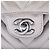 Borsa a tracolla Chanel Medium Classic Chevron in pelle d'agnello iridescente argento con doppio lembo - vista 5