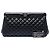 Chanel CC Frame Clutch aus gestepptem Lammleder in Schwarz - Ansicht 7