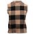 Christian Dior ärmelloses Stricktop mit Gingham-Karos in Tan & Black Größe US S Kamel