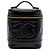 Borsa Vanity Chanel CC in vernice nera Nero