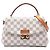 Borsa Satchel Louis Vuitton Damier Azur Croisette Bianca Bianco