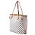 Borsa Tote Louis Vuitton Neverfull MM Damier Azur Bianca Bianco - vista 2