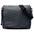 Borsa a tracolla Louis Vuitton Daniel MM Damier Graphite Nera Nero