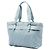 Borsa Tote Fendi Zucca in nylon blu Zip Code - vista 2