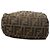Borsa a mano mini Fendi Zucca in tela marrone - vista 3