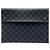 Borsa a pochette Louis Vuitton Damier Graphite Alpha Pochette GM nera Nero