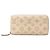 Louis Vuitton Monogram Mahina Zippy Long Wallet Weiß