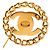 Spilla rotonda Chanel CC placcata oro con chiusura turn-lock D'oro - vista 3