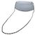 Borsa a tracolla Chanel CC Caviar Half Moon Wallet on Chain Blu - vista 2