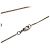 Collana con pendente Chanel CC in ottone e perle sintetiche argento - vista 3