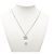 Collana con pendente Chanel CC in ottone e perle sintetiche argento - vista 5