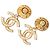 Orecchini a clip Chanel Gold Plated CC Strass Drop D'oro