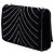 Borsa a tracolla Kate in camoscio nero con monogramma in cristalli Saint Laurent - vista 2