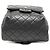 Black Chanel Small CC Calfskin Drawstring Flap Backpack - view 3