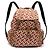 Zaino Burberry Medium TB Monogram in nylon marrone