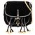 Borsa crossbody Prada Impuntu Velluto Corsaire nera Nero