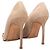 Décolleté in camoscio con punta a spillo e cap-toe Manolo Blahnik Beige & Red Taglia 40 - vista 4