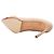 Décolleté in camoscio con punta a spillo e cap-toe Manolo Blahnik Beige & Red Taglia 40 - vista 5