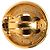 Orecchini a clip rotondi Chanel CC placcati oro D'oro - vista 3
