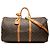 Borsa da viaggio Louis Vuitton Monogram Keepall Bandouliere 55 Marrone