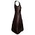 Vestido línea A sin mangas Prada marrón Talla US S Castaño - vista 2