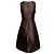 Vestido línea A sin mangas Prada marrón Talla US S Castaño - vista 3